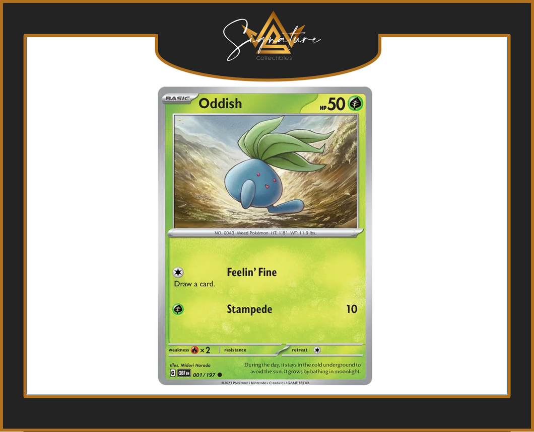 Obsidian Flames - 001/197 Oddish (Common)