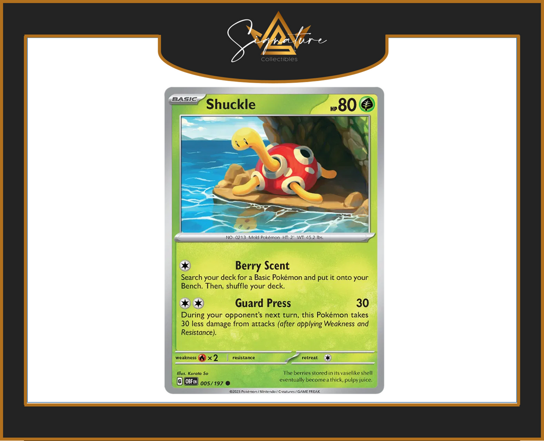 Obsidian Flames - 005/197 Shuckle (Common)