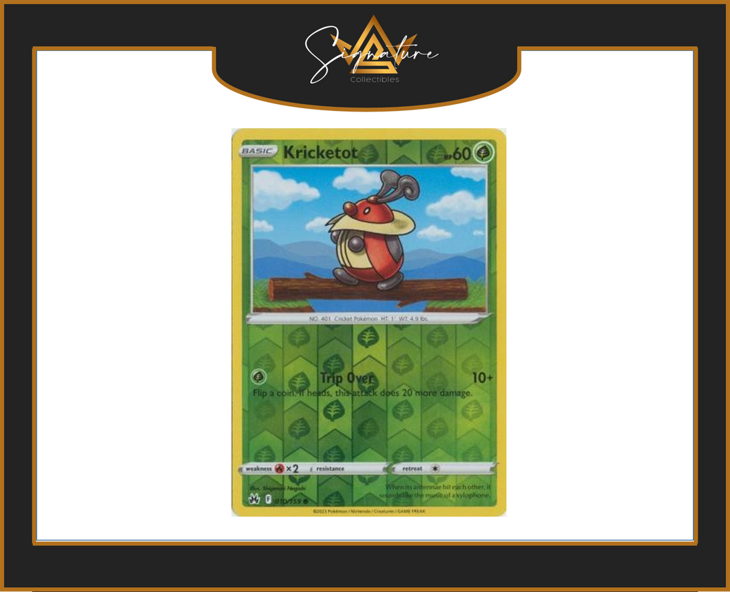 Crown Zenith - 010/159 Kricketot Reverse Holo (Common)