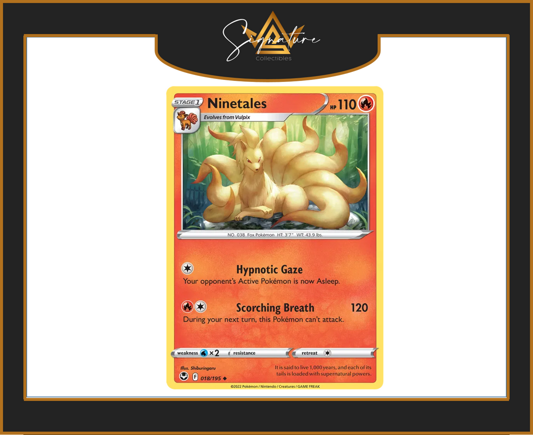 Silver Tempest - 018/195 Ninetales (Uncommon)