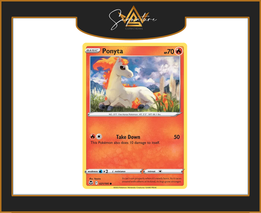 Silver Tempest - 021/195 Ponyta (Common)