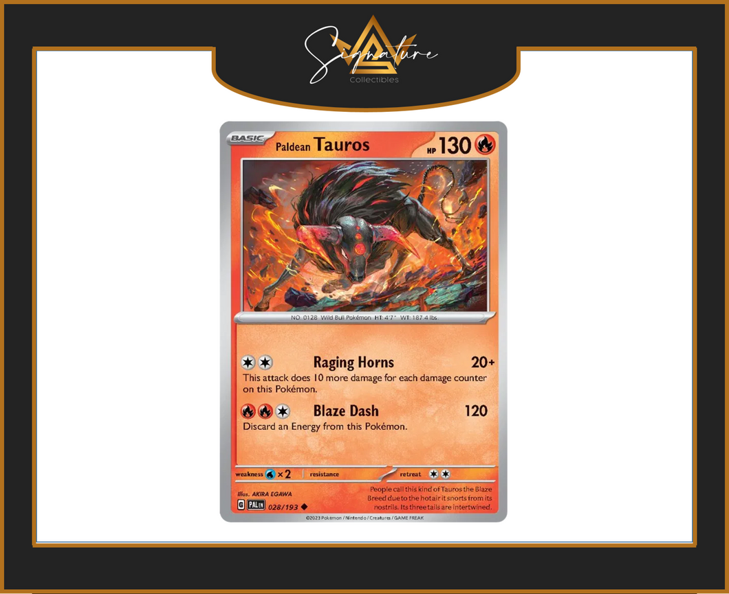 Paldea Evolved - 028/193 Paldean Tauros (Uncommon)