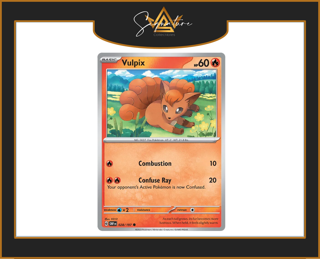 Obsidian Flames - 028/197 Vulpix (Common)