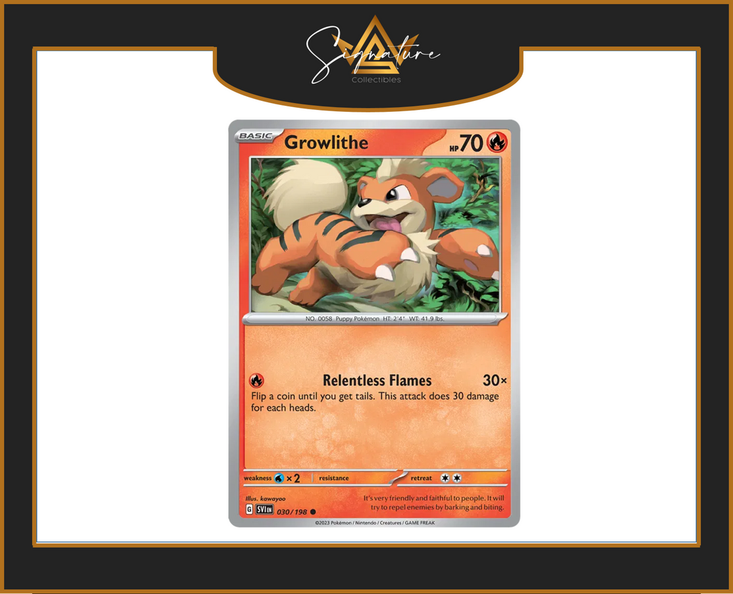 Scarlet & Violet - 030/198 Growlithe (Common)