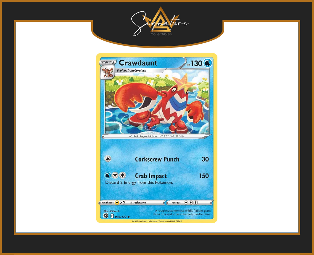 Brilliant Stars - 033/172 Crawdaunt (Uncommon)