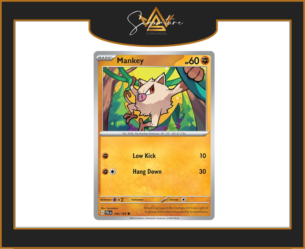 Paldea Evolved - 106/193 Mankey (Common)