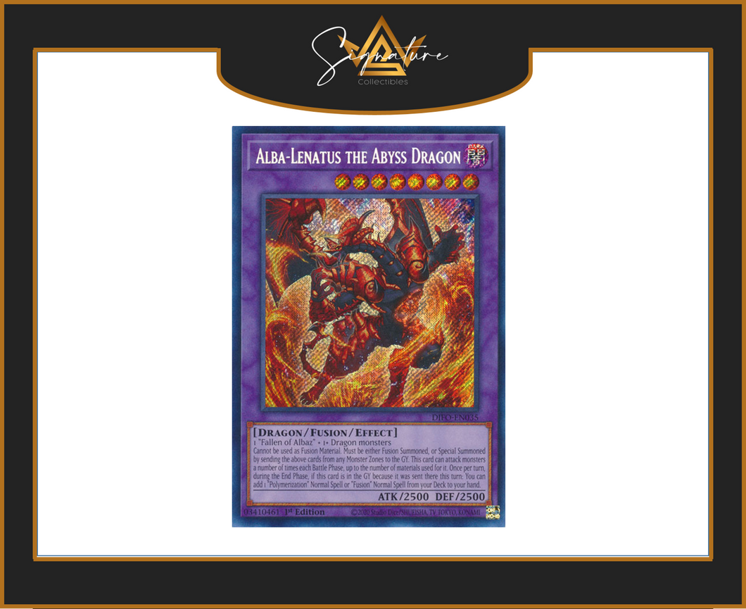 Yu-Gi-Oh! - Alba-Lenatus the Abyss Dragon DIFO-EN035 - Dimension Force 1st Edition