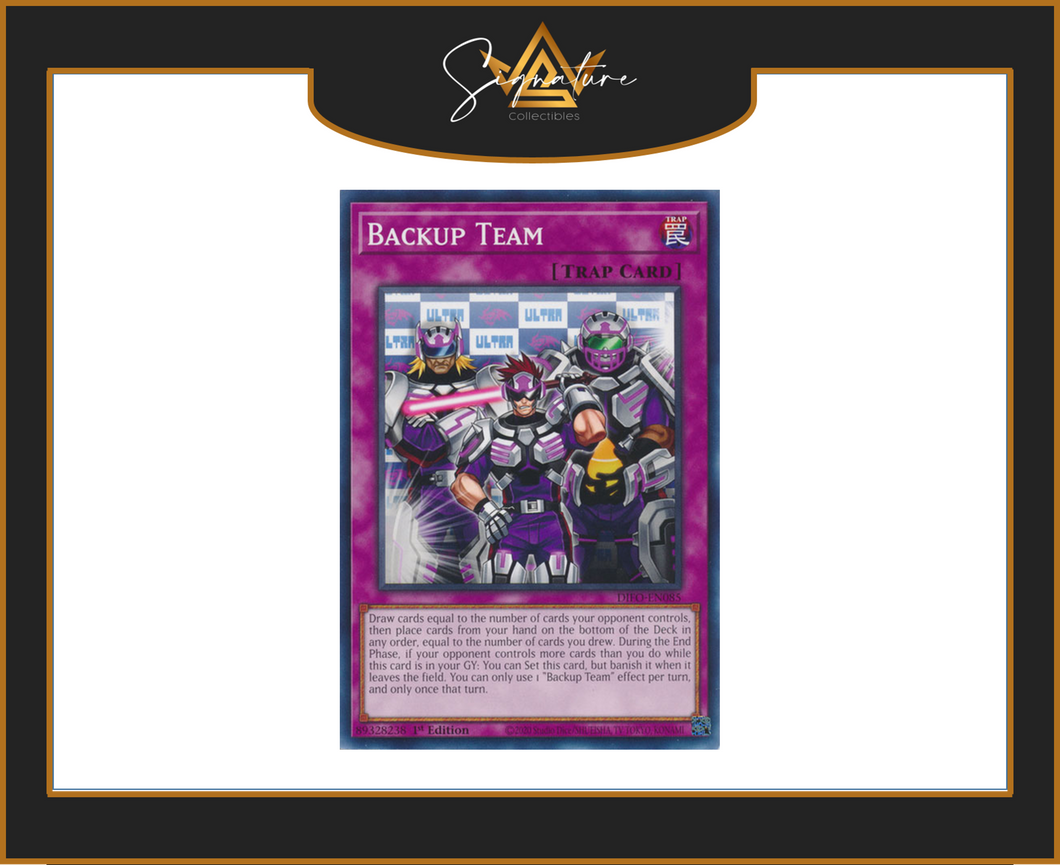 Yu-Gi-Oh! - Backup Team DIFO-EN085 - Dimension Force 1st Edition