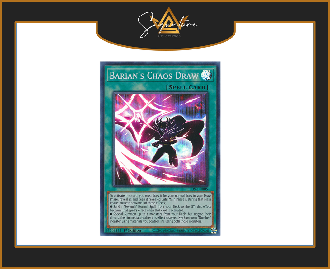 Yu-Gi-Oh! - Barians Chaos Draw LED9-EN005 - Legendary Duelists 1st Edition