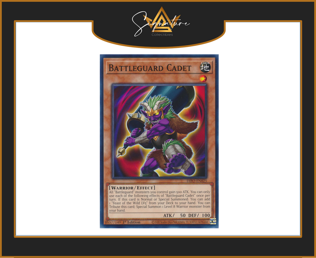 Yu-Gi-Oh! - Battleguard Cadet DIFO-EN025 - Dimension Force 1st Edition