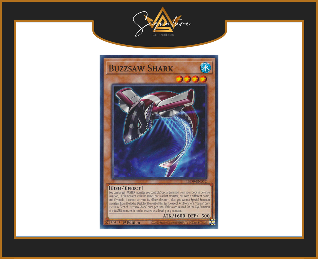 Yu-Gi-Oh! - Buzzsaw Shark LED9-EN052 - Legendary Duelists 1st Edition