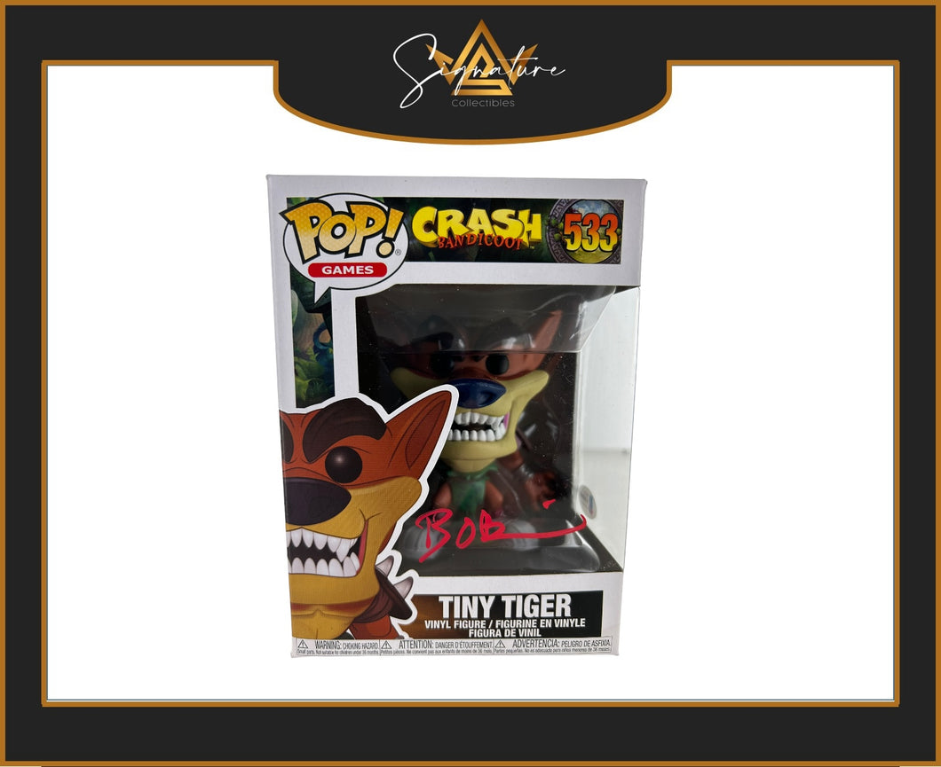 Crash Bandicoot - Tiny Tiger #533 Signed by Brendan O'Brien 8.5/10 Beckett COA