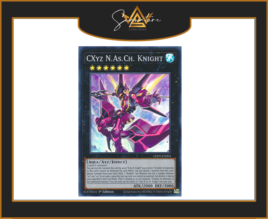 Yu-Gi-Oh! - CXyz N.As.CH. Knight LED9-EN004 - Legendary Duelists 1st Edition