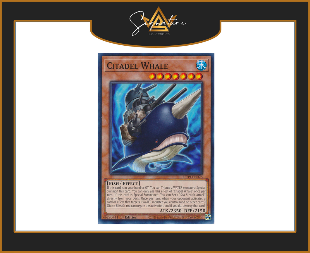 Yu-Gi-Oh! - Citadel Whale LED9-EN026 - Legendary Duelists 1st Edition