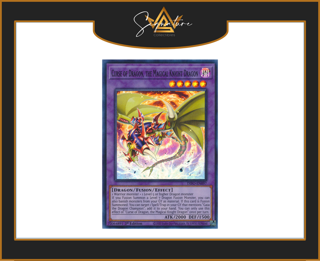 Yu-Gi-Oh! - Curse of the Dragon, The Magical Knight Dragon DIFO-EN097 - Dimension Force 1st Edition