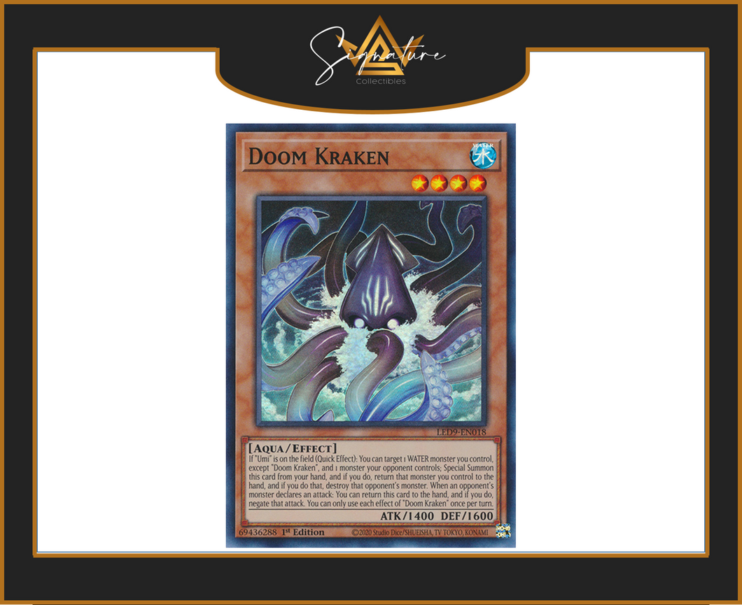 Yu-Gi-Oh! - Doom Kraken LED9-EN018 - Legendary Duelists 1st Edition