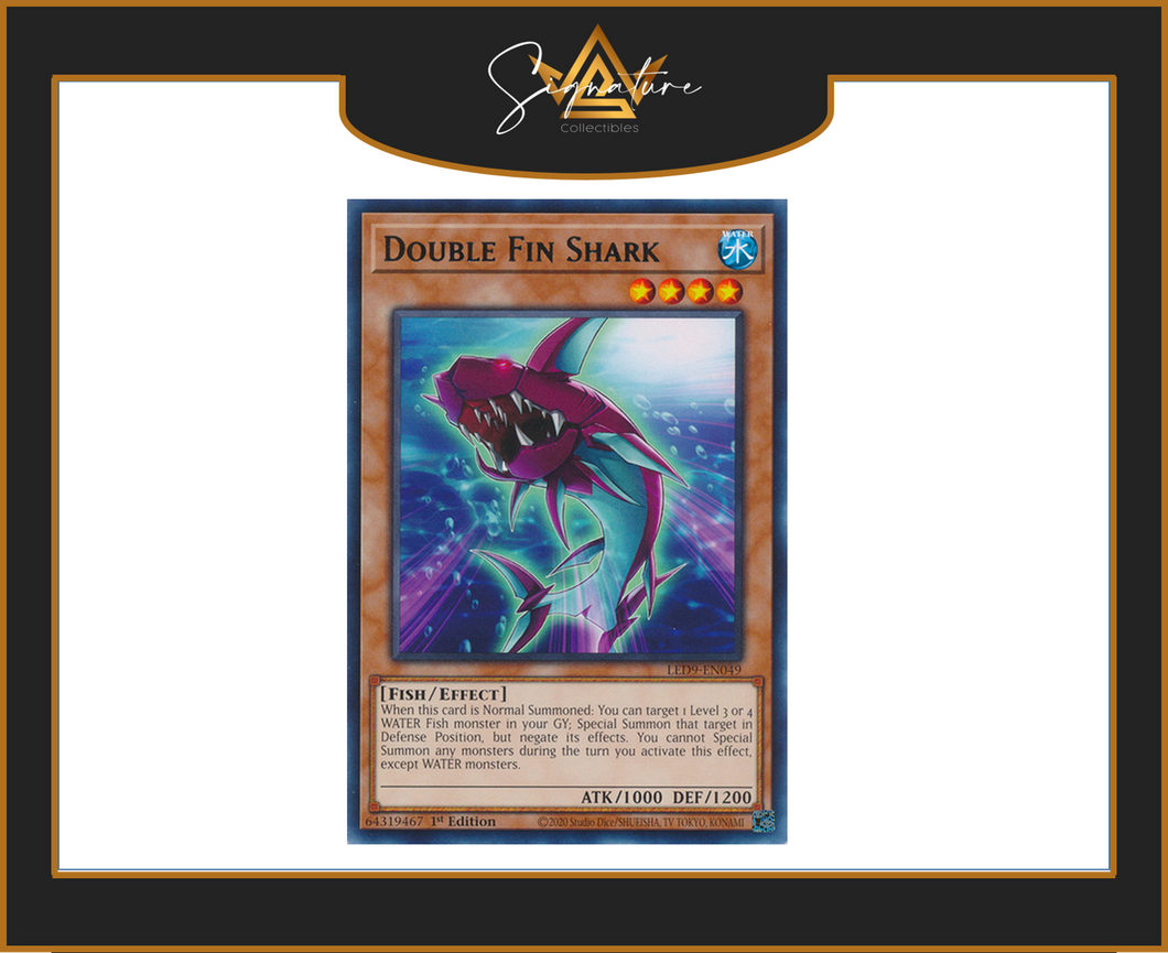 Yu-Gi-Oh! - Double Fin Shark LED9-EN049 - Legendary Duelists 1st Edition