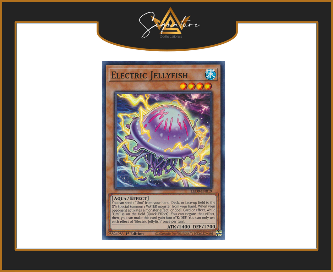 Yu-Gi-Oh! - Electric Jellyfish LED9-EN019 - Legendary Duelists 1st Edition