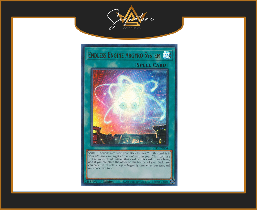 Yu-Gi-Oh! - Endless Engine Argyro System DIFO-EN054 - Dimension Force 1st Edition