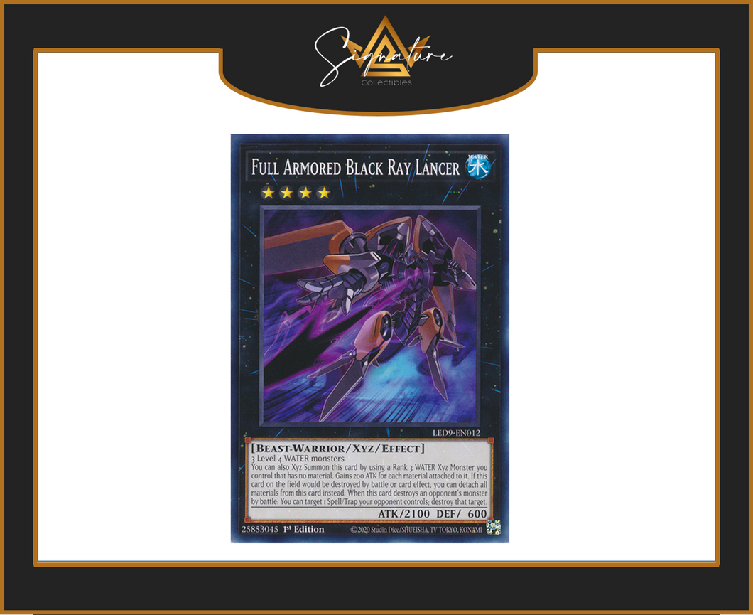 Yu-Gi-Oh! - Full Armoured Black Ray Lancer LED9-EN012 - Legendary Duelists 1st Edition