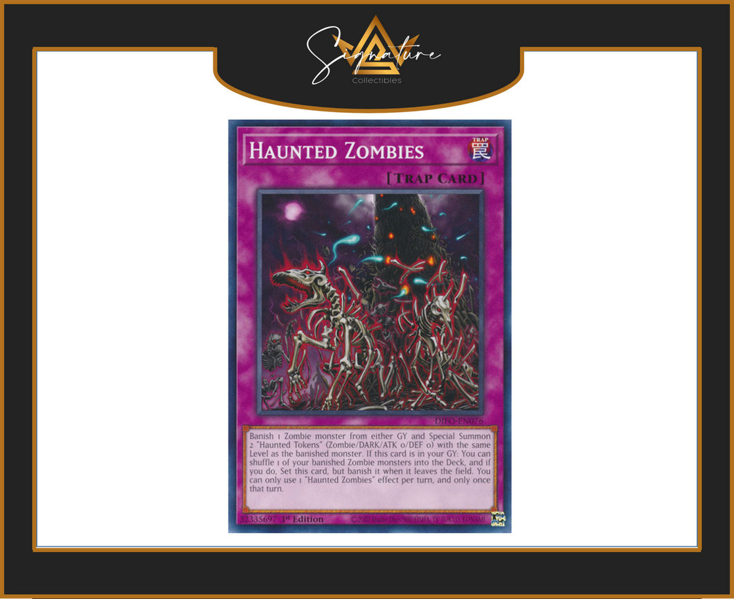 Yu-Gi-Oh! - Haunted Zombies DIFO-EN076 - Dimension Force 1st Edition