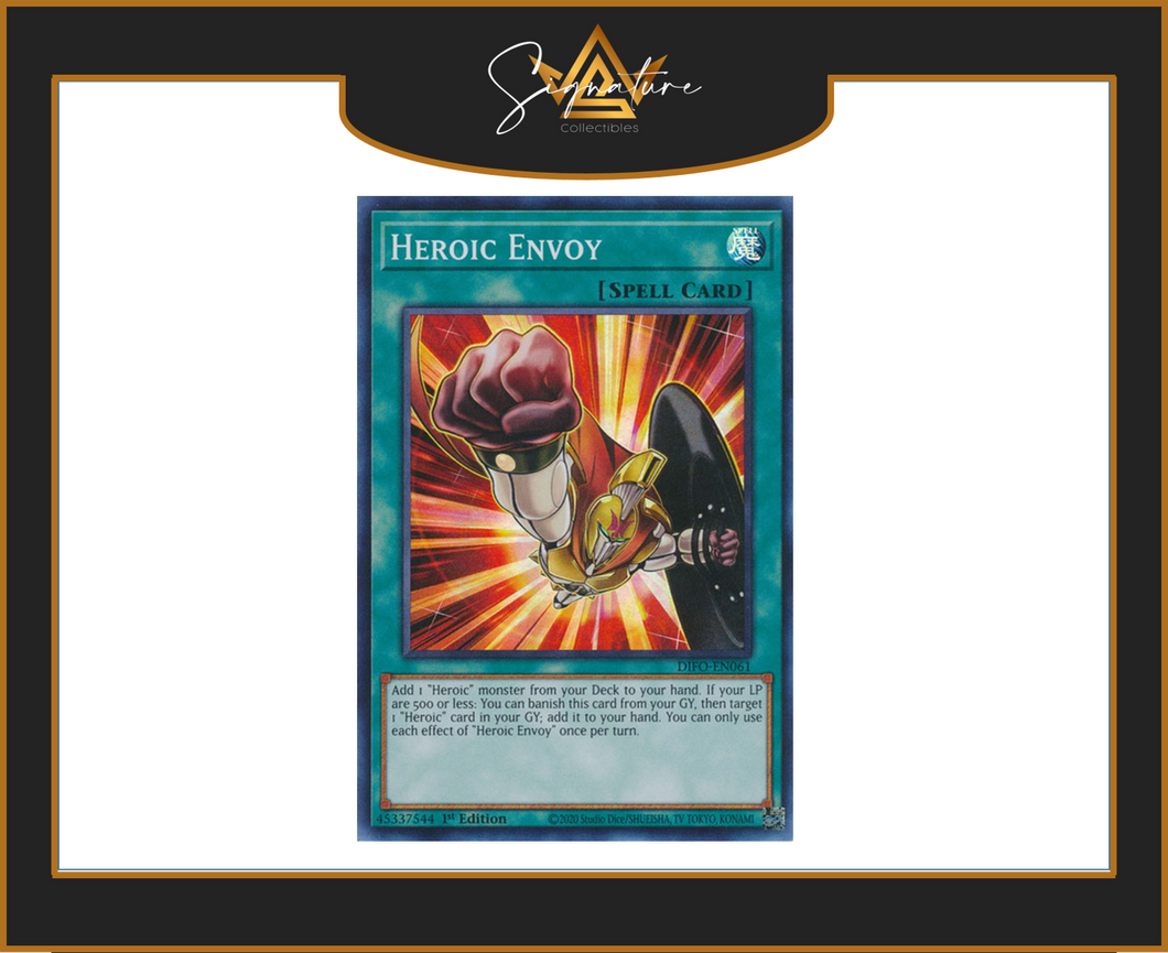 Yu-Gi-Oh! - Heroic Envoy DIFO-EN061 - Dimension Force 1st Edition