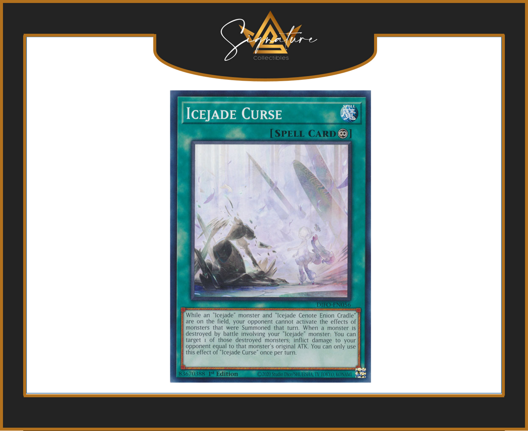 Yu-Gi-Oh! - Icejade Curse DIFO-EN056 - Dimension Force 1st Edition