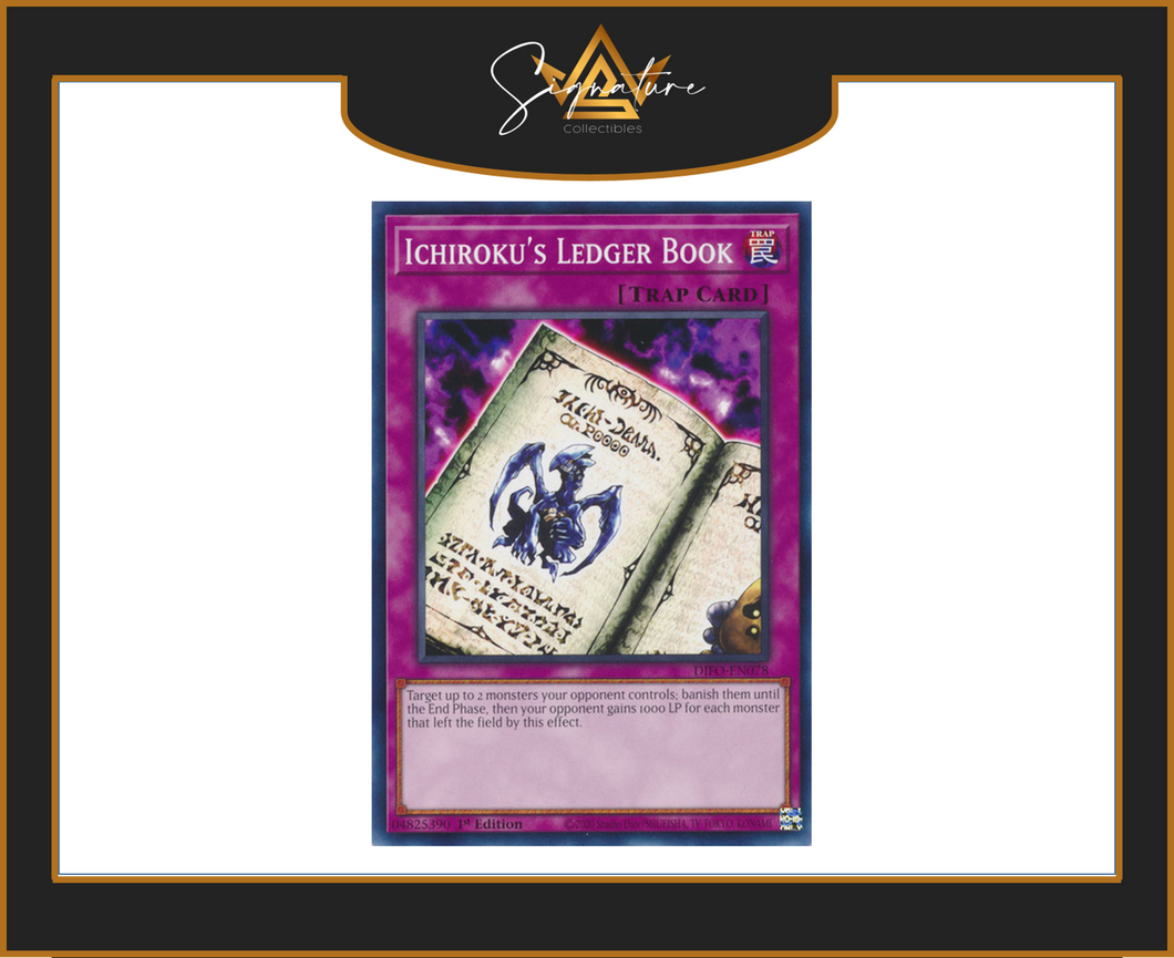 Yu-Gi-Oh! - Ichiroku's Ledger Book DIFO-EN078 - Dimension Force 1st Edition