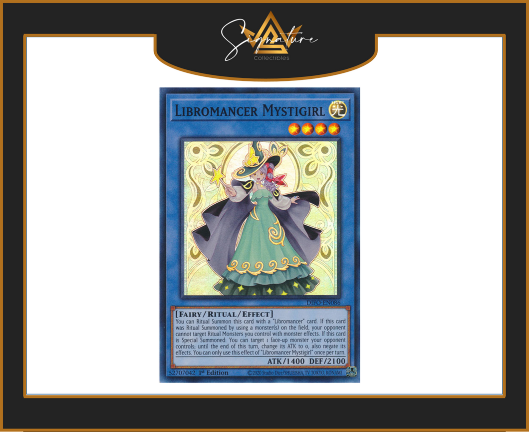 Yu-Gi-Oh! - Libromancer Mystigirl DIFO-EN086 - Dimension Force 1st Edition