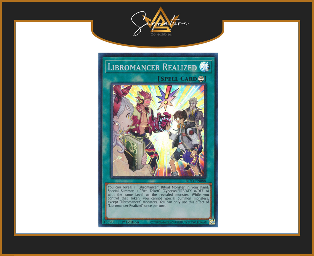 Yu-Gi-Oh! - Libromancer Realized DIFO-EN088 - Dimension Force 1st Edition