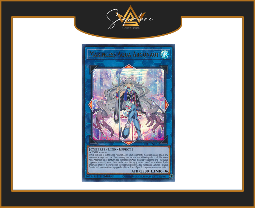 Yu-Gi-Oh! - Marincess Aqua Argonaut LED9-EN034 - Legendary Duelists 1st Edition