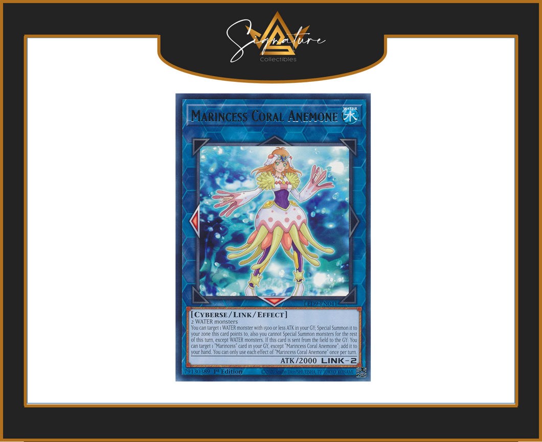 Yu-Gi-Oh! - Marincess Coral Anemone LED9-EN041 - Legendary Duelists 1st Edition