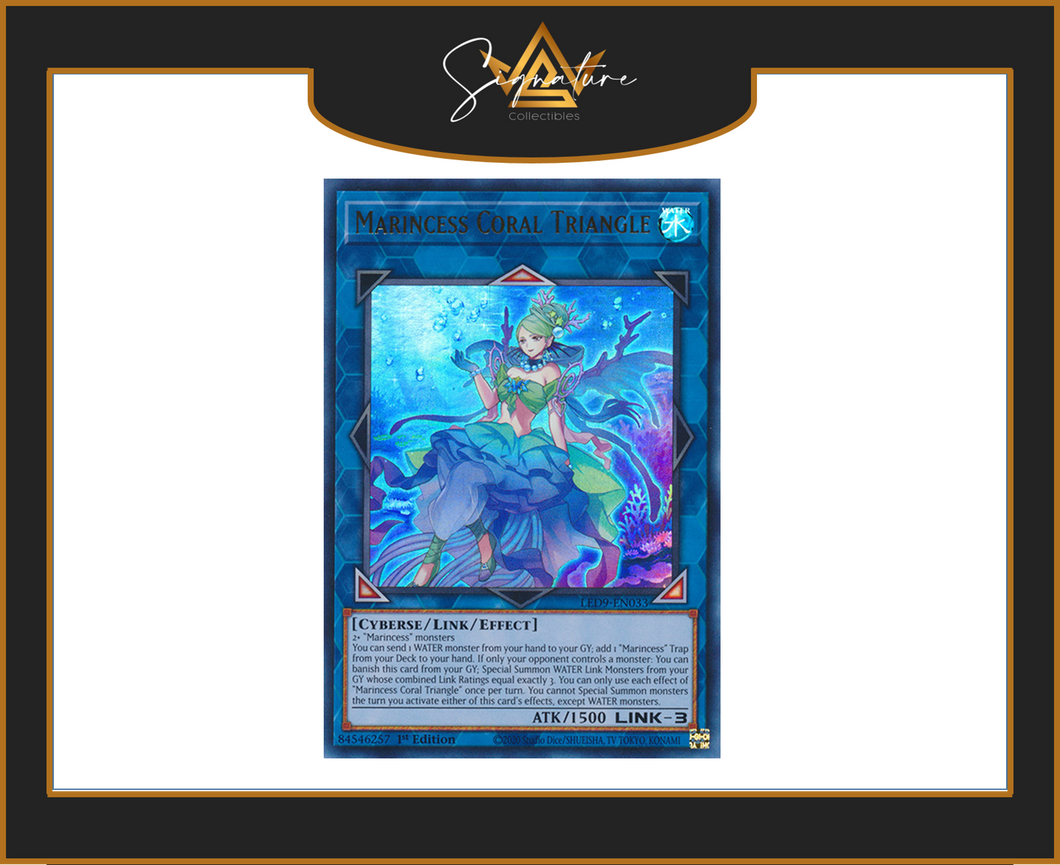 Yu-Gi-Oh! - Marincess Coral Triangle LED9-EN033 - Legendary Duelists 1st Edition