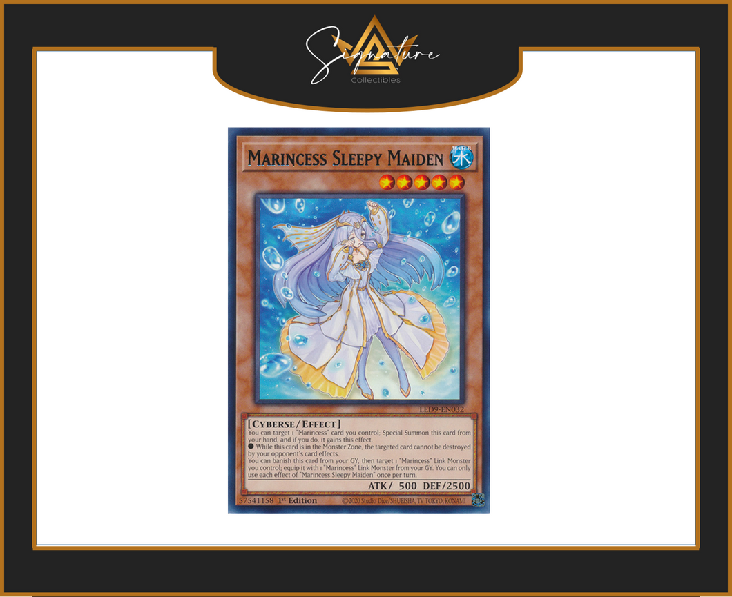 Yu-Gi-Oh! - Marincess Sleepy Maiden LED9-EN032 - Legendary Duelists 1st Edition