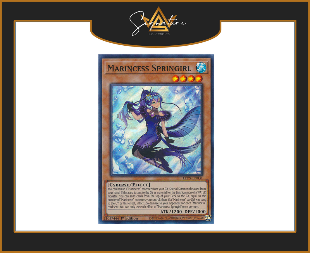 Yu-Gi-Oh! - Marincess Springirl LED9-EN031 - Legendary Duelists 1st Edition