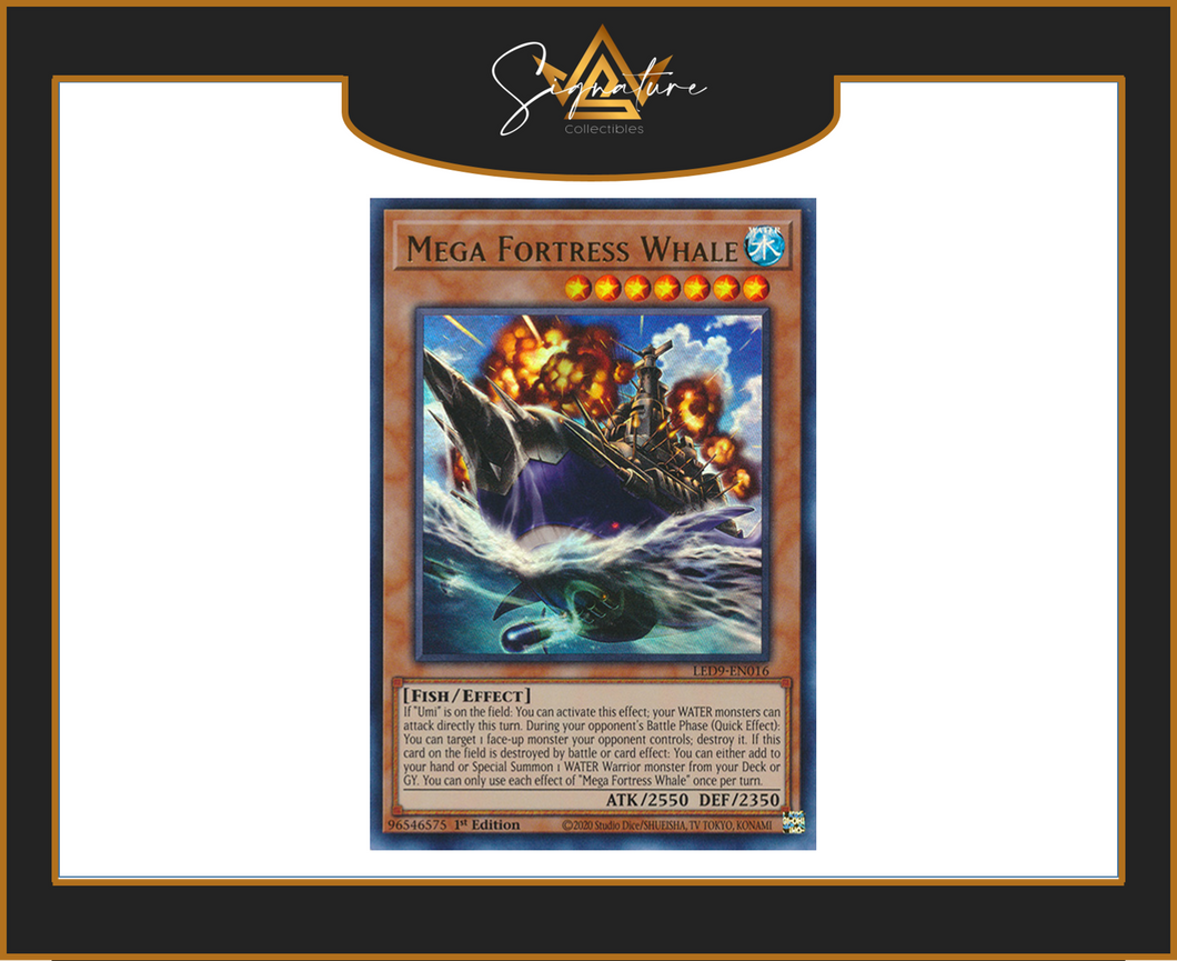 Yu-Gi-Oh! - Mega Fortress Whale LED9-EN016 - Legendary Duelists 1st Edition