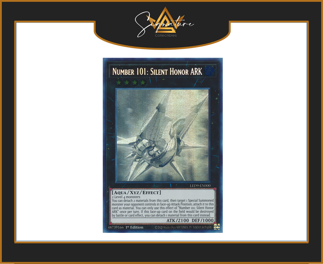 Yu-Gi-Oh! - Number 101 : Silent Honor Ark LED9-EN000 - Legendary Duelists 1st Edition Ghost Rare