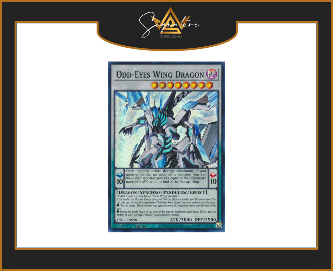 Yu-Gi-Oh! - Odd-Eyes Wing Dragon DIFO-EN098 - Dimension Force 1st Edition