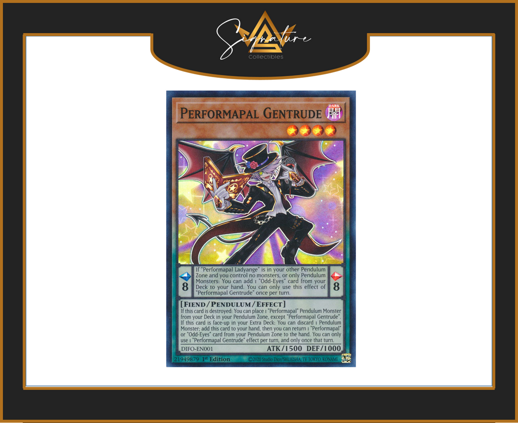 Yu-Gi-Oh! - Performapal Gentrude DIFO-EN001 - Dimension Force 1st Edition