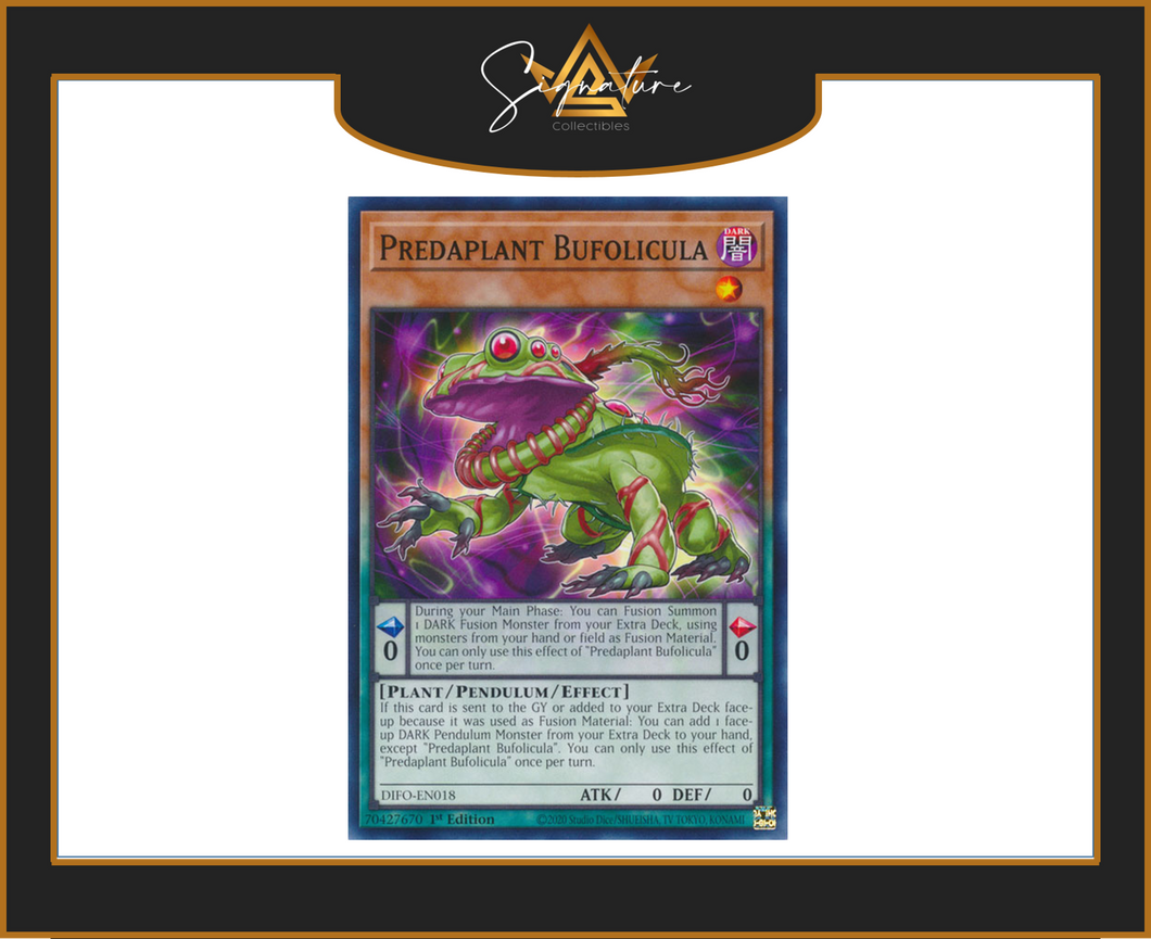 Yu-Gi-Oh! - Predaplant Bufolicula DIFO-EN018 - Dimension Force 1st Edition