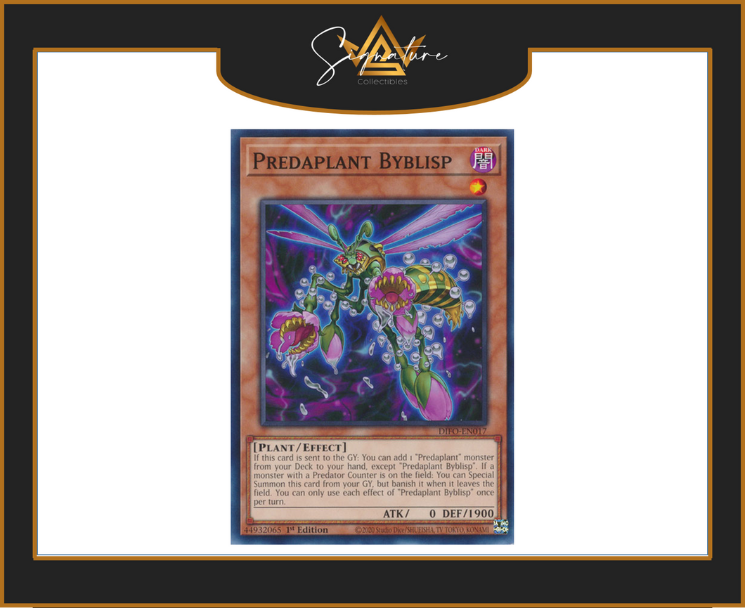 Yu-Gi-Oh! - Predaplant Byblisp DIFO-EN017 - Dimension Force 1st Edition