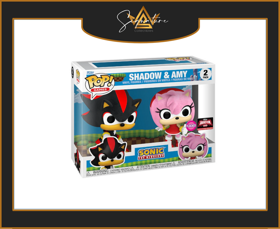 Shadow & Amy (Flocked) Target Con 2 Pack