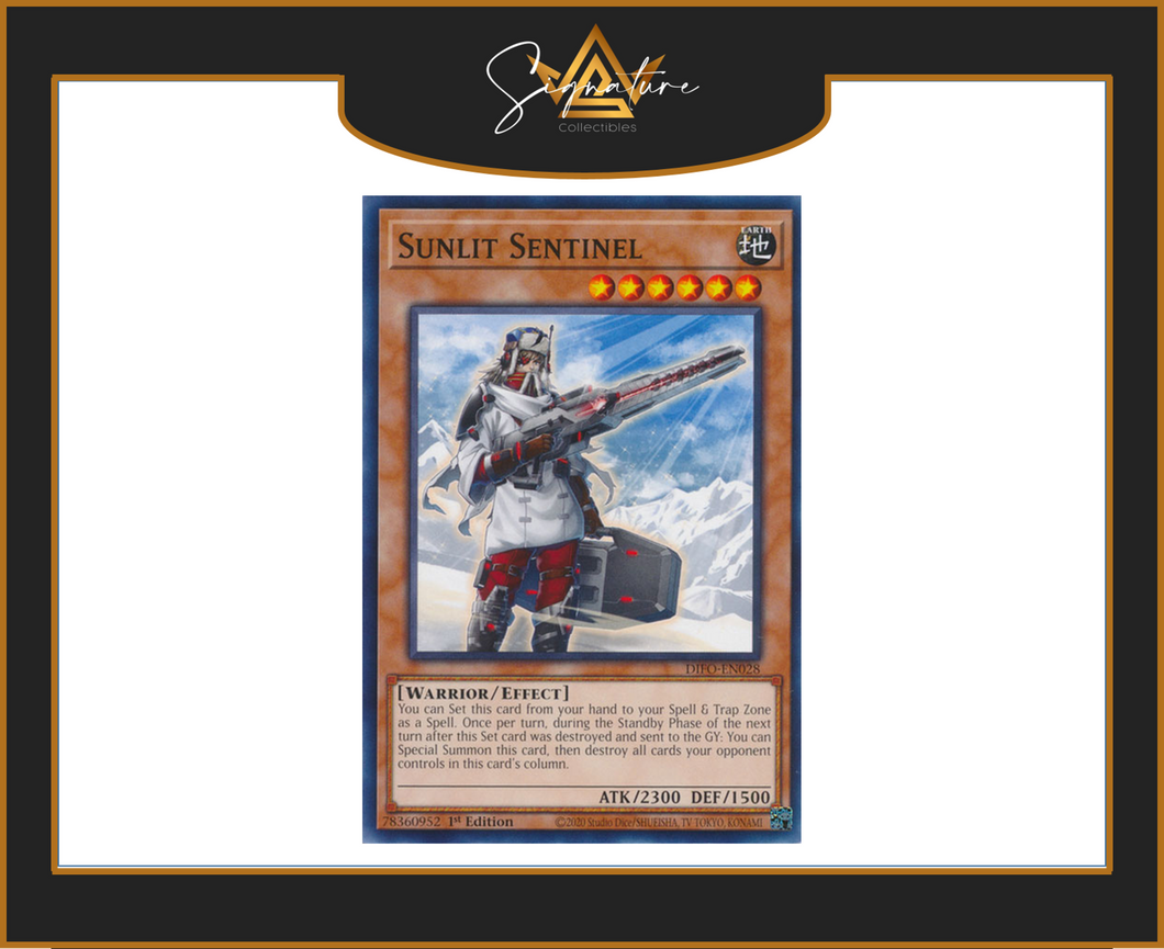 Yu-Gi-Oh! - Sunlit Sentinel DIFO-EN028 - Dimension Force 1st Edition