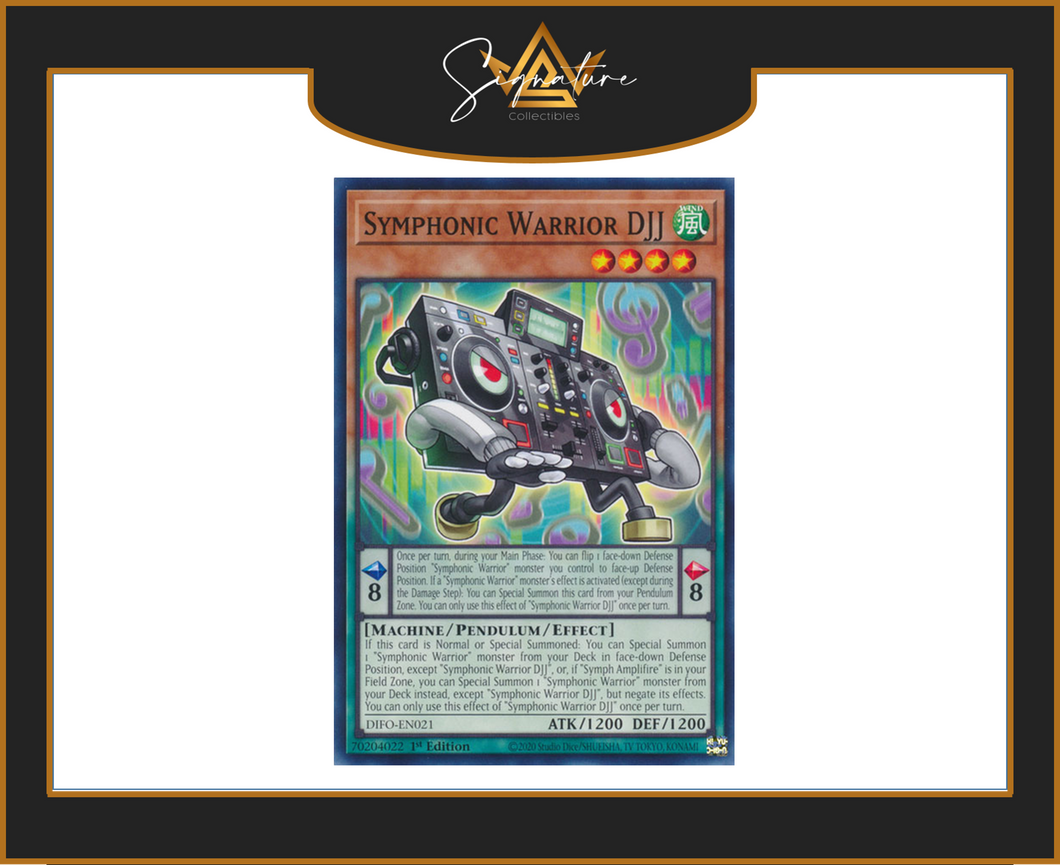 Yu-Gi-Oh! - Symphonic Warrior DJJ DIFO-EN021 - Dimension Force 1st Edition