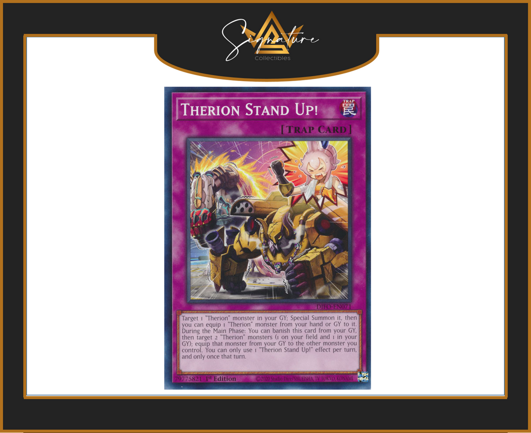 Yu-Gi-Oh! - Therion Stand Up! DIFO-EN071 - Dimension Force 1st Edition