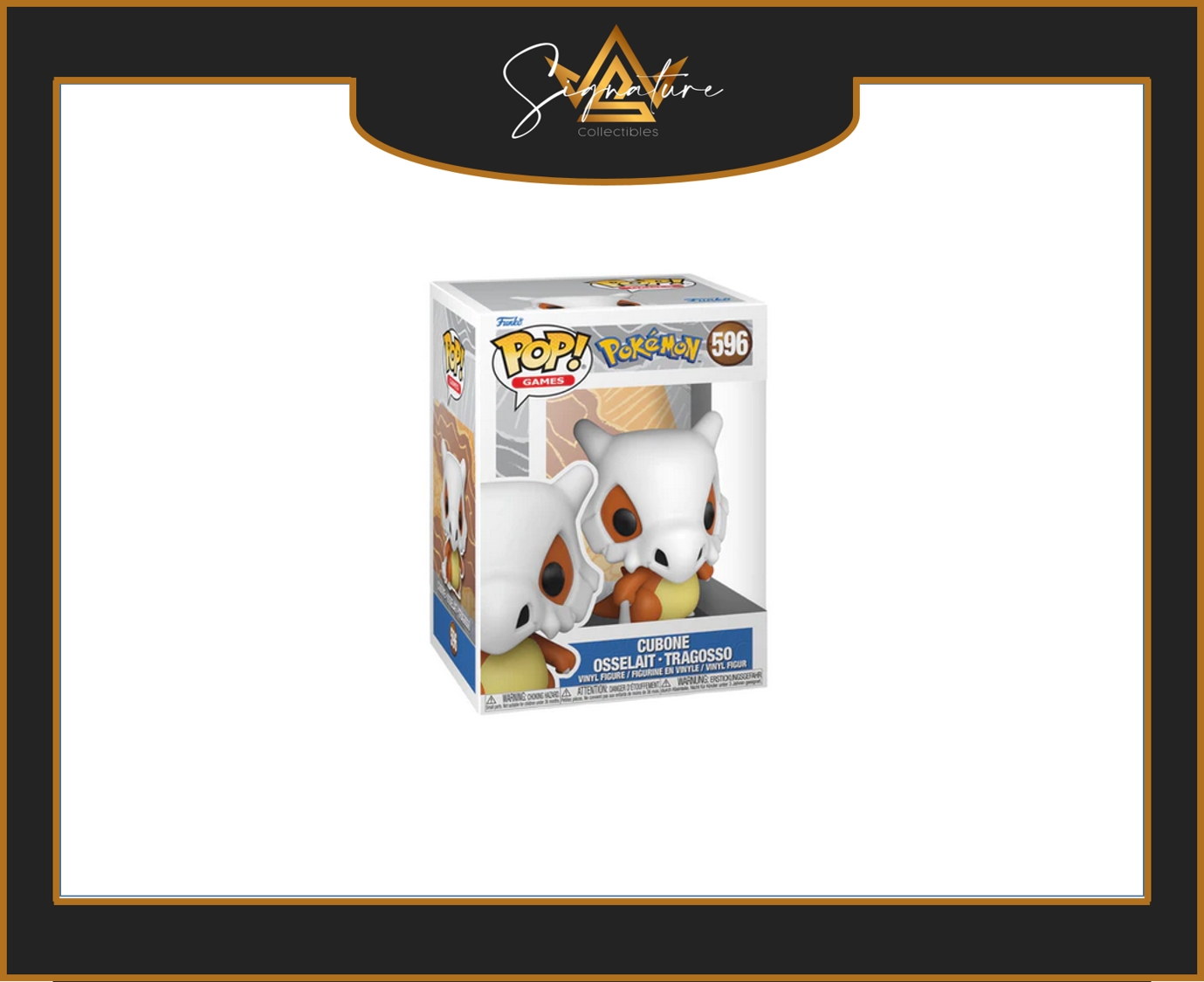 Funko Pop! - Pokemon - Cubone #596