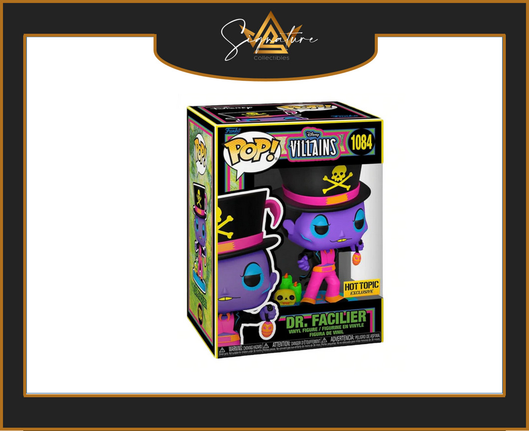 Dr Facilier #1084 Black Light Hot Topic Exclusive Funkoween