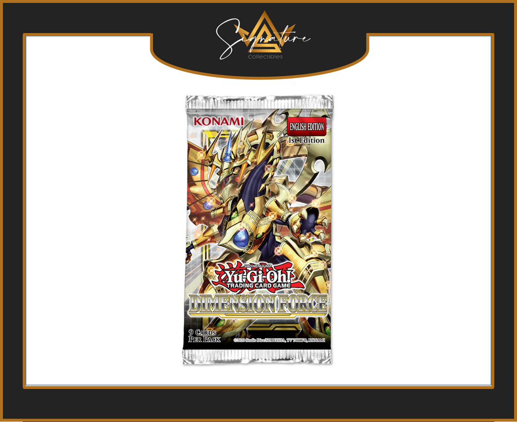 Yu-Gi-Oh! - Dimension Force Booster Pack 1st Edition - English Version